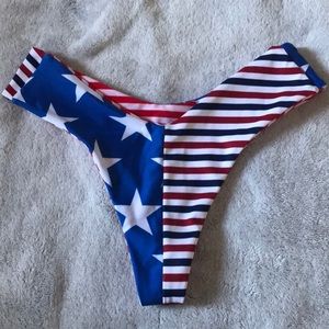 American flag reversible bikini bottom
